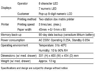 Casio TK-3200 Specifications